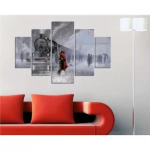 Image of ST140 Multicolor Decorative MDF Painting (5 Pieces)