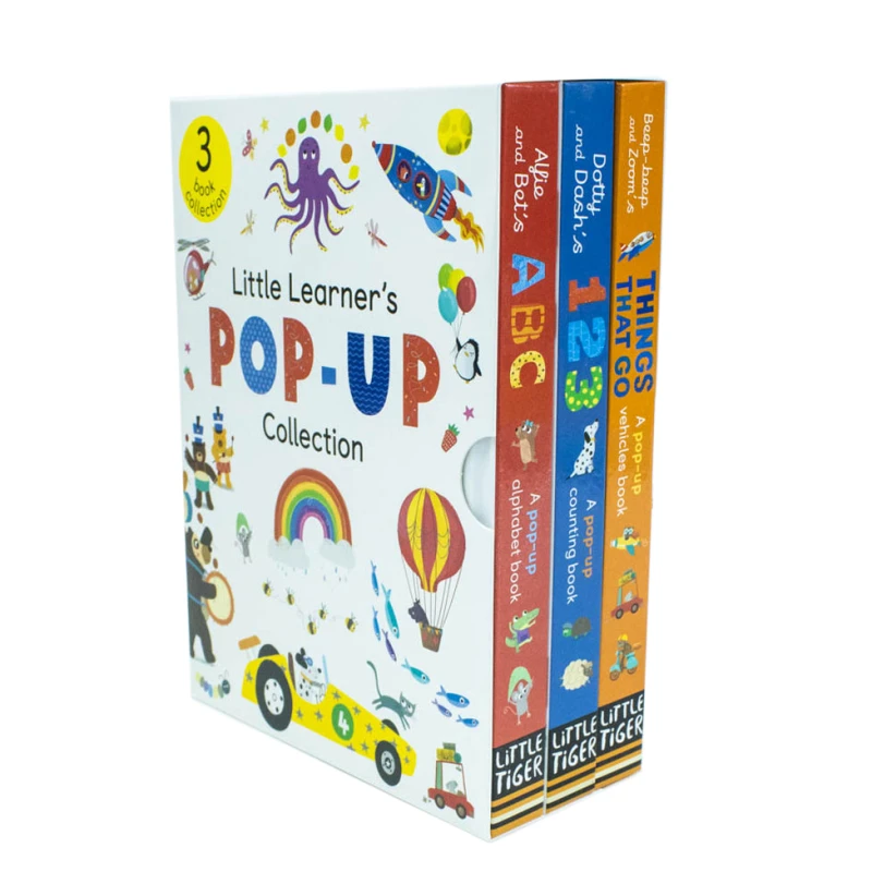 Image of Little Learners Pop-Up Collection 3 Books Box Set Beep-Beep & Zooms Things Little Tiger Books