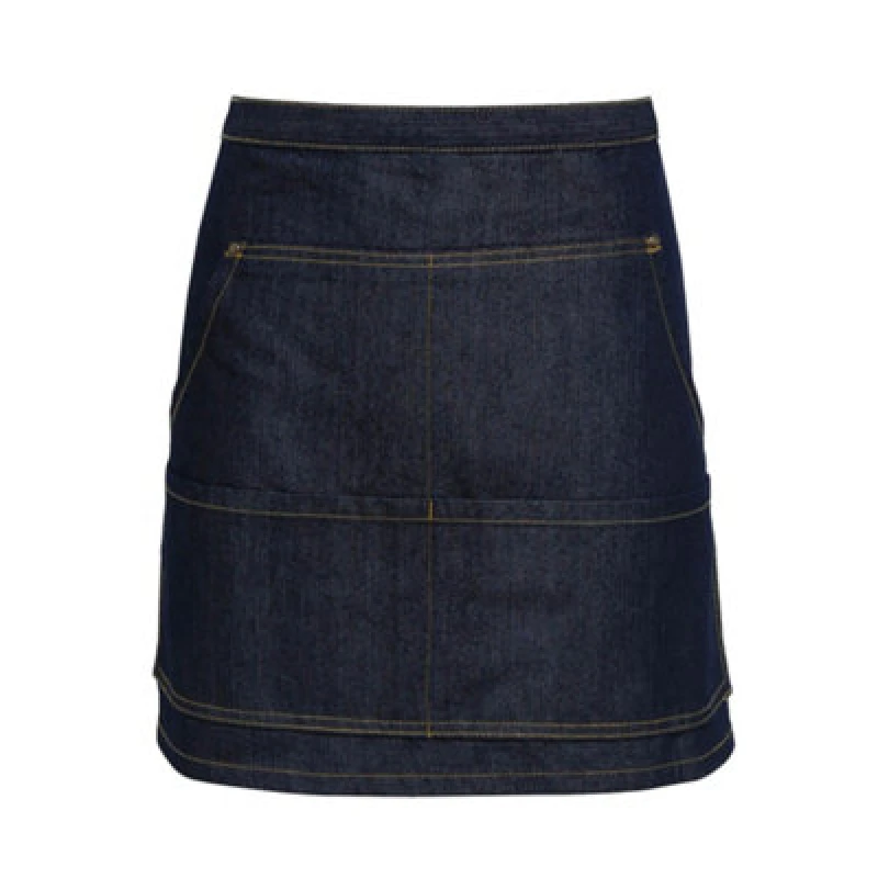 Image of Premier Premier Jeans Stitch Denim Waist Apron in Indigo Indigo One Size Unisex 5057520102214
