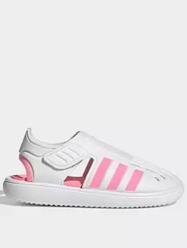 Image of adidas Sportswear Adidas Unisex Kids Water Sandal, White/Pink, Size 13 Younger