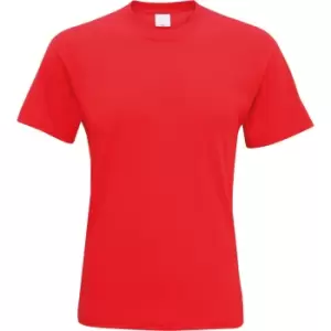 Image of Mens Short Sleeve Casual T-Shirt (Medium) (Bright Red)