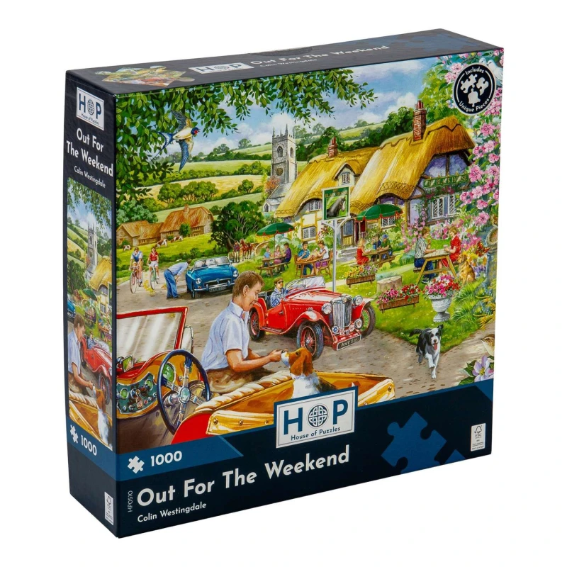 Image of The House Of Puzzles Out For The Weekend, 1000 Piece Jigsaw Puzzle Multi unisex