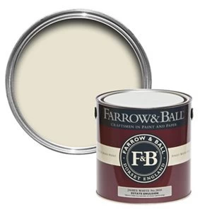 Image of Farrow & Ball Estate James white No. 2010 Matt Emulsion Paint 2.5L