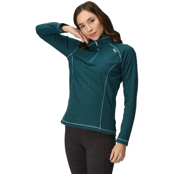 Image of Regatta Womens/Ladies Montes Half Zip Lightweight Microfleece Top 12 - Bust 36' (92cm)
