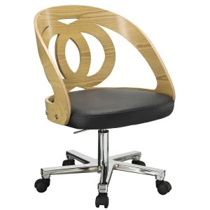 Image of Jual Helsinki Curve Oak Office Chair