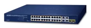 Image of 24-Port GE GSW-2824P 802.3at PoE+ - Switch - 0.1 Gbps