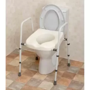 Image of Nrs Healthcare Pre Assembled Mowbray Toilet Seat And Frame Lite