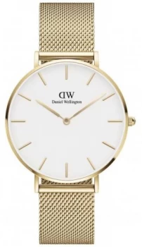 Image of Daniel Wellington Petite 36 Evergold Gold Mesh Bracelet Watch