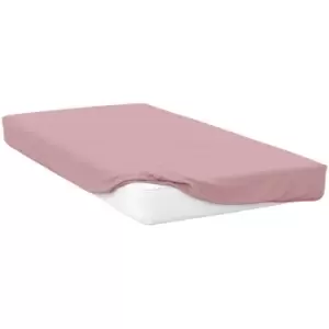 Image of Belledorm 400 Thread Count Egyptian Cotton Extra Deep Fitted Sheet (Single) (Blush) - Blush
