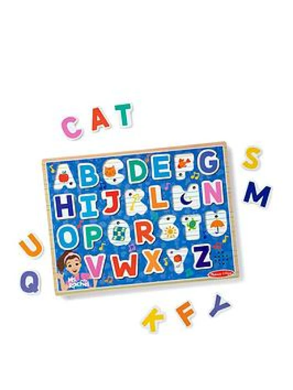 Image of Melissa & Doug Ms Rachel Wooden Alphabet Sound Puzzle 1022067