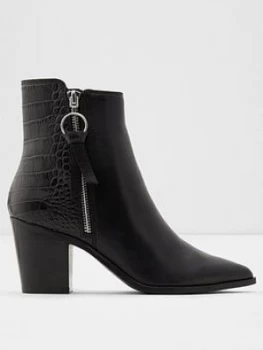 Image of Aldo Arolia Ankle Boots - Black, Size 6, Women