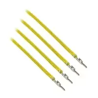 Image of CableMod ModFlex Sleeved Cable, Yellow 20cm - 4 Pack