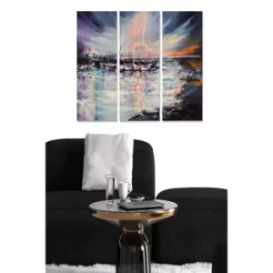 Image of MDF431251183 Multicolor Decorative MDF Painting (3 Pieces)