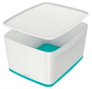 Image of Leitz MyBox Large with Lid WOW White Ice Blue
