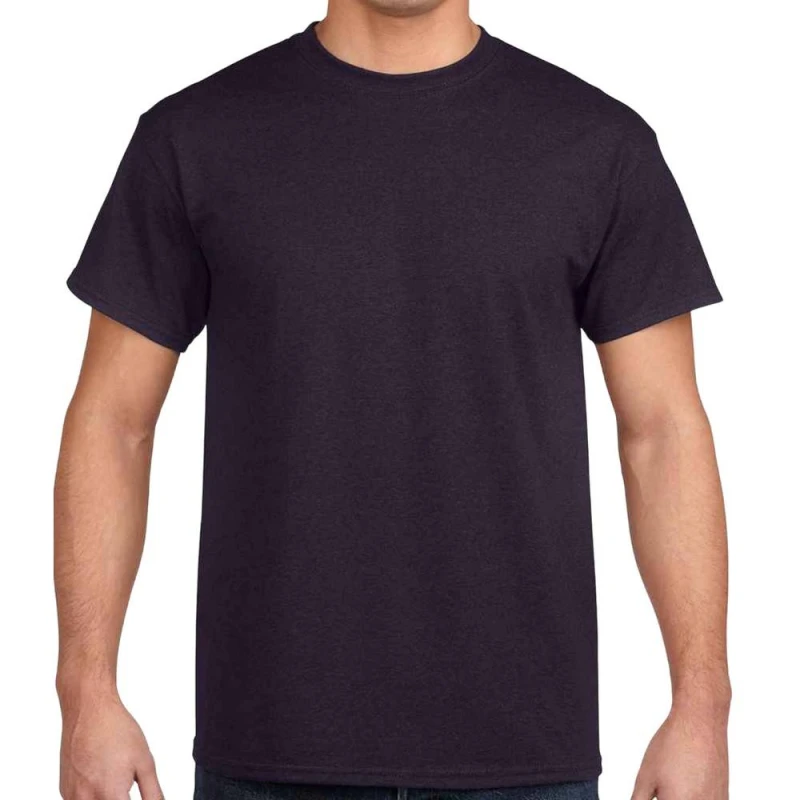 Image of Gildan Mens Heavy Cotton T-Shirt in Purple Size: Large Purple Male L