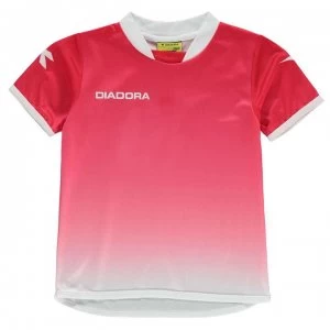 Image of Diadora T Shirt Junior Boys - Red/White
