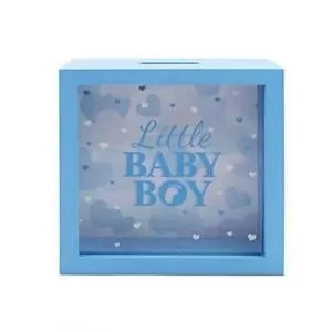 Image of Blue Baby Money Box Frame