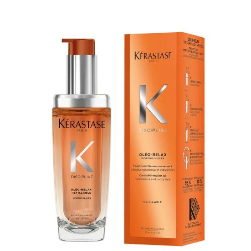 Image of Kerastase Discipline L'Huile Oleo-Relax Refillable Hair Oil 75ml