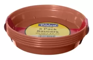 Image of Whitefurze Saucer Set for 5" & 6" Pots, Terracotta