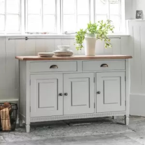 Image of Gallery Direct Bronte 3 Door/2 Drawer Sideboard in Taupe