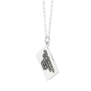 Image of Sterling Silver Hogwarts Acceptance Letter Charm Necklace