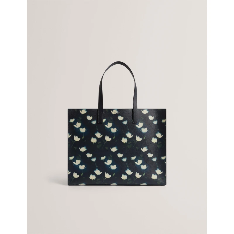 Image of Ted Baker Womens XLPrint Icon Tote Bag Navy female One Size