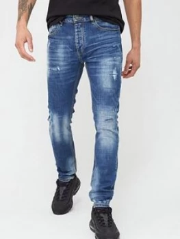 Image of Kings Will Dream Berlin Superslim Jeans - Mid Blue