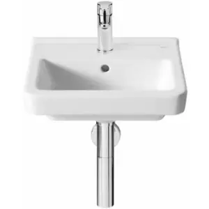 Image of Dama-N Compact Wall Hung Basin 400mm Wide 1 Tap Hole - Roca