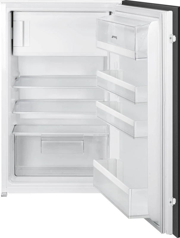 Image of Smeg UKS4C092D Integrated Upright 87cm Fridge with Ice Box - Sliding Door Hinge Kit - White - D Rated