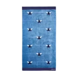 Image of Joules Botanical Bee Hand Towel, Pale Blue