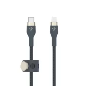 Image of Belkin CAA011BT1MBL USB cable 1m USB C USB C/Lightning Blue