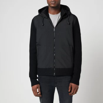 Image of BOSS Casual Mens Konopoly Hybrid Knit Jacket - Black - M