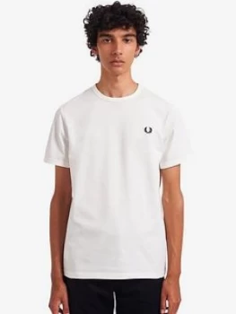 Image of Fred Perry Arch Back Logo T-Shirt - White Size M Men