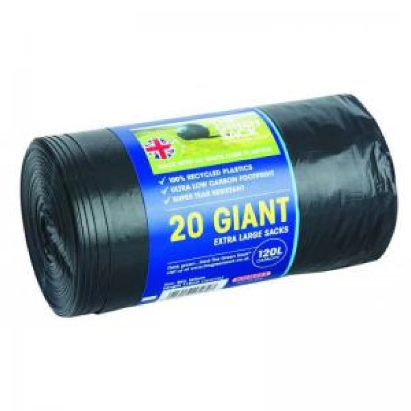 Image of CPD The Green Sack Extra Large Refuse Sacks 120 Litre Roll (Pack...