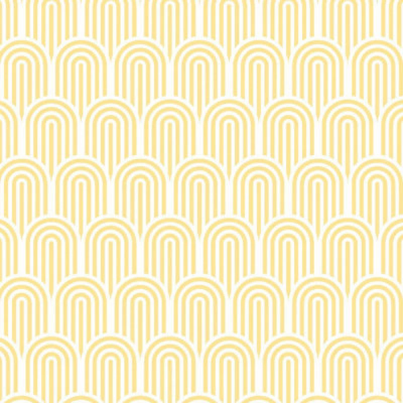 Image of Hoopla Walls Retro Arch Matt Wallpaper Yellow