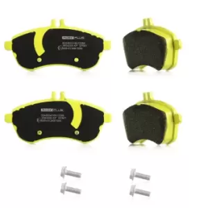 Image of RIDEX PLUS Brake pad set Front Axle 402B0194P Brake pads,Brake pad set, disc brake MERCEDES-BENZ,E-Klasse Limousine (W211),C-Klasse Limousine (W204)