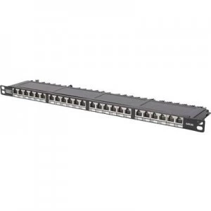 Image of Digitus DN-91624S-SL-SH 24 ports Network patch panel CAT 6 0.5 U
