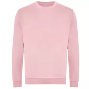 Image of Awdis Mens Organic Sweatshirt (S) (Baby Pink)