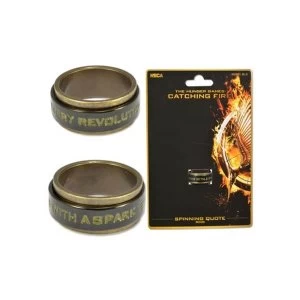 Image of Hunger Games - Catching Fire Spinning Quote Ring