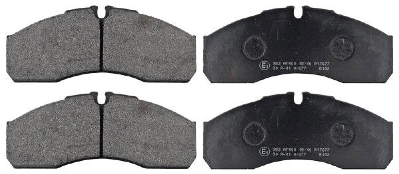 Image of A.B.S. 37379 Brake pad set prepared for wear warning indicator Brake Pad Set,disc brake (402)