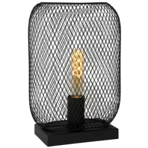 Image of Lucide MESH - Table Lamp - 1xE27 - Black