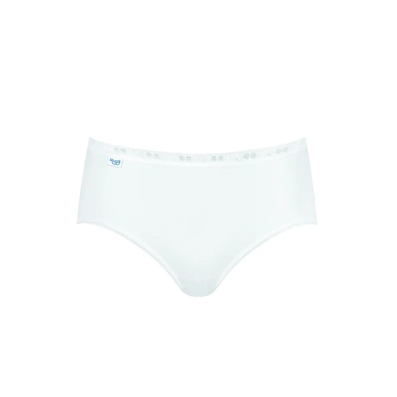 Image of Sloggi Pack of 4 Basic + Midi Knickers White Women 10;12;14;16;18;20;22;24