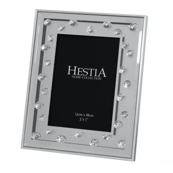 Image of 5" x 7" - HESTIA Mirror & Crystal Beads Photo Frame