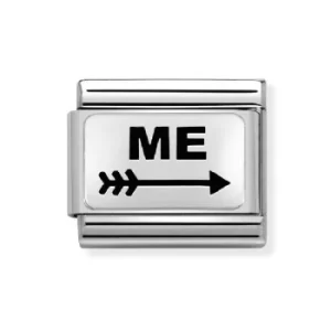 Image of Nomination Classic Silver 'Me' Arrow Charm 330109/44