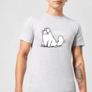 Image of Simons Cat Purrfect Mens T-Shirt - Grey - 4XL