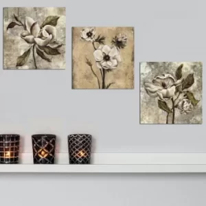 Image of 3BT021 Grey Green White Decorative MDF Painting (3 Pieces)