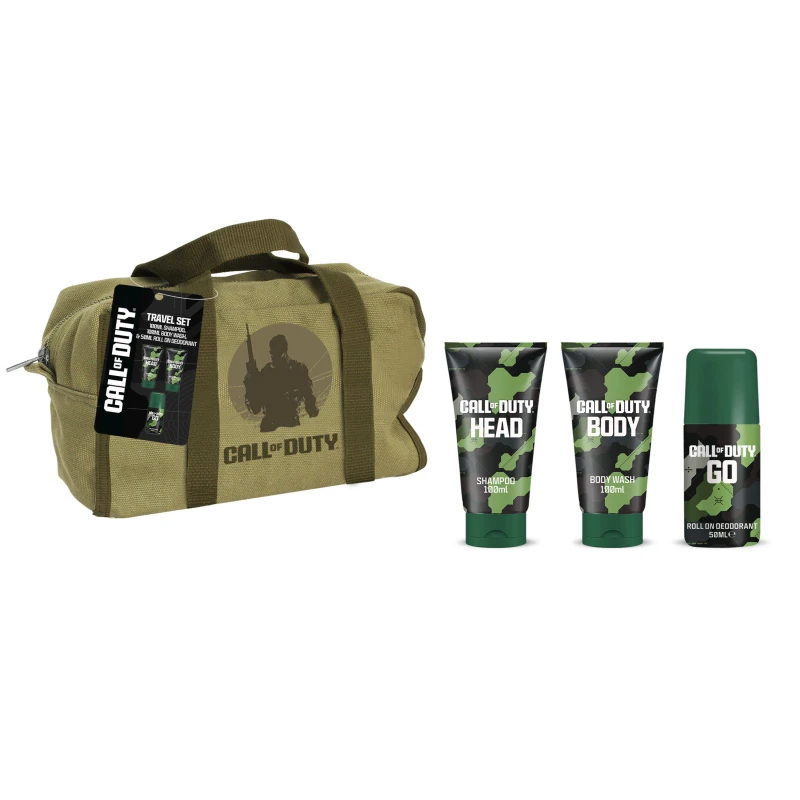 Image of Call of Duty 100ml Body Wash 100ml Shampoo 50ml Anti-Perspirant Deodorant in Wash Bag None male 150ml