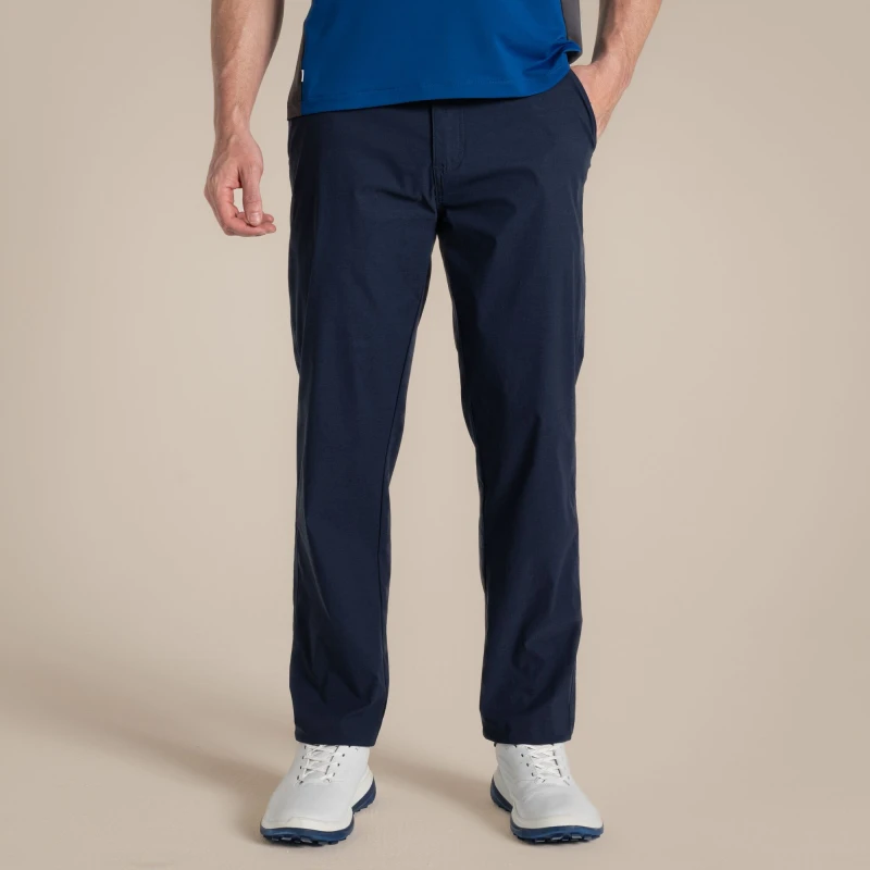 Image of Craghoppers Craghoppers Men NosiLife Santos Insect-Repellent Lightweight Stretch Trouser in Black Size: 36R Black 36R Male 5063260093729