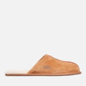 Image of UGG Mens Scuff Suede Sheepskin Slippers - Chestnut - UK 7