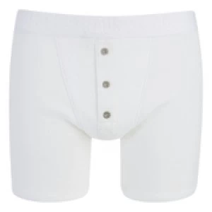 Image of Levis Mens Long Button Boxers - White - M